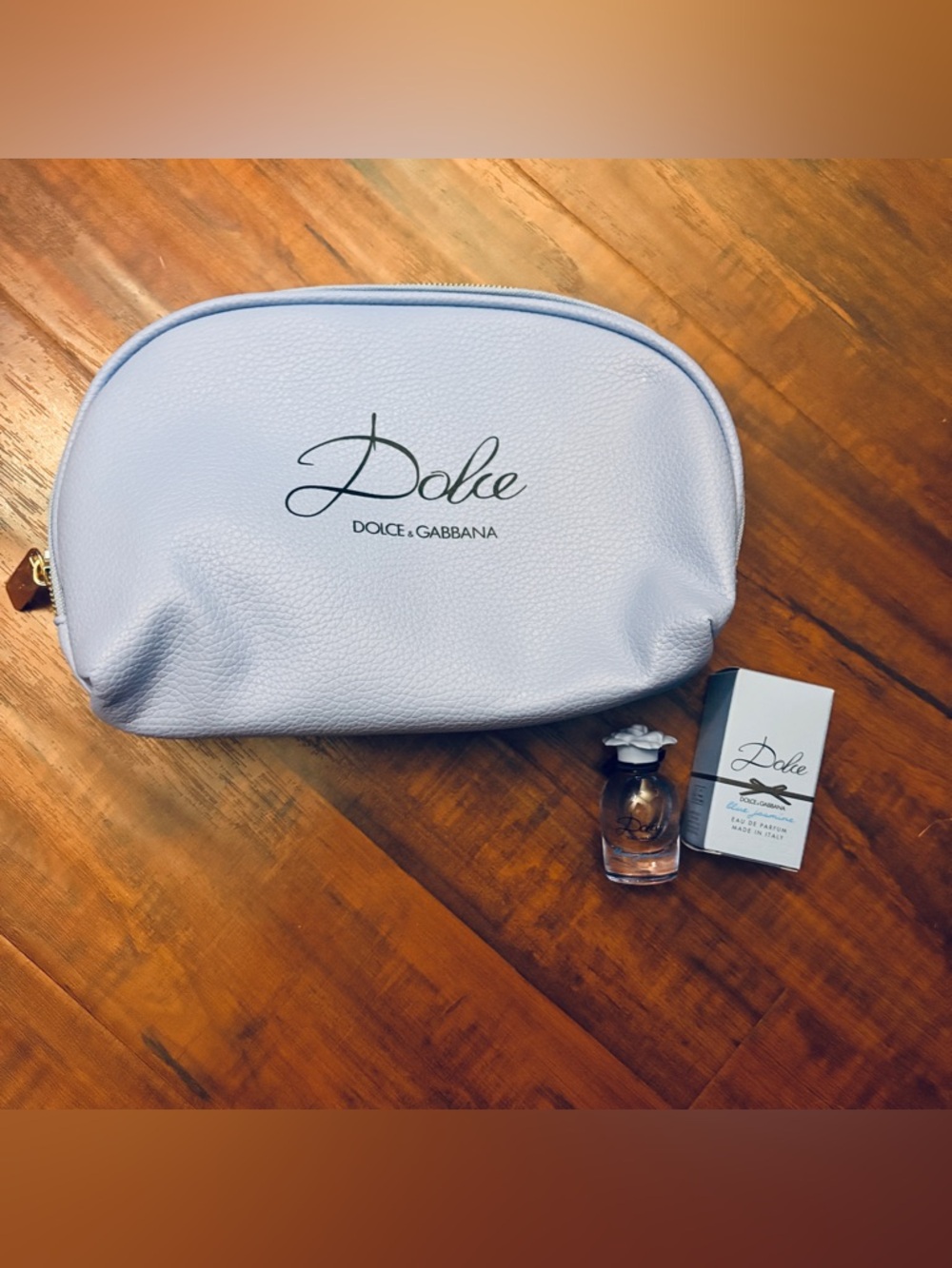 New DOLCE&GABBANA Dolce Blue Jasmine Eau de Dabber Mini Bottle w Bag